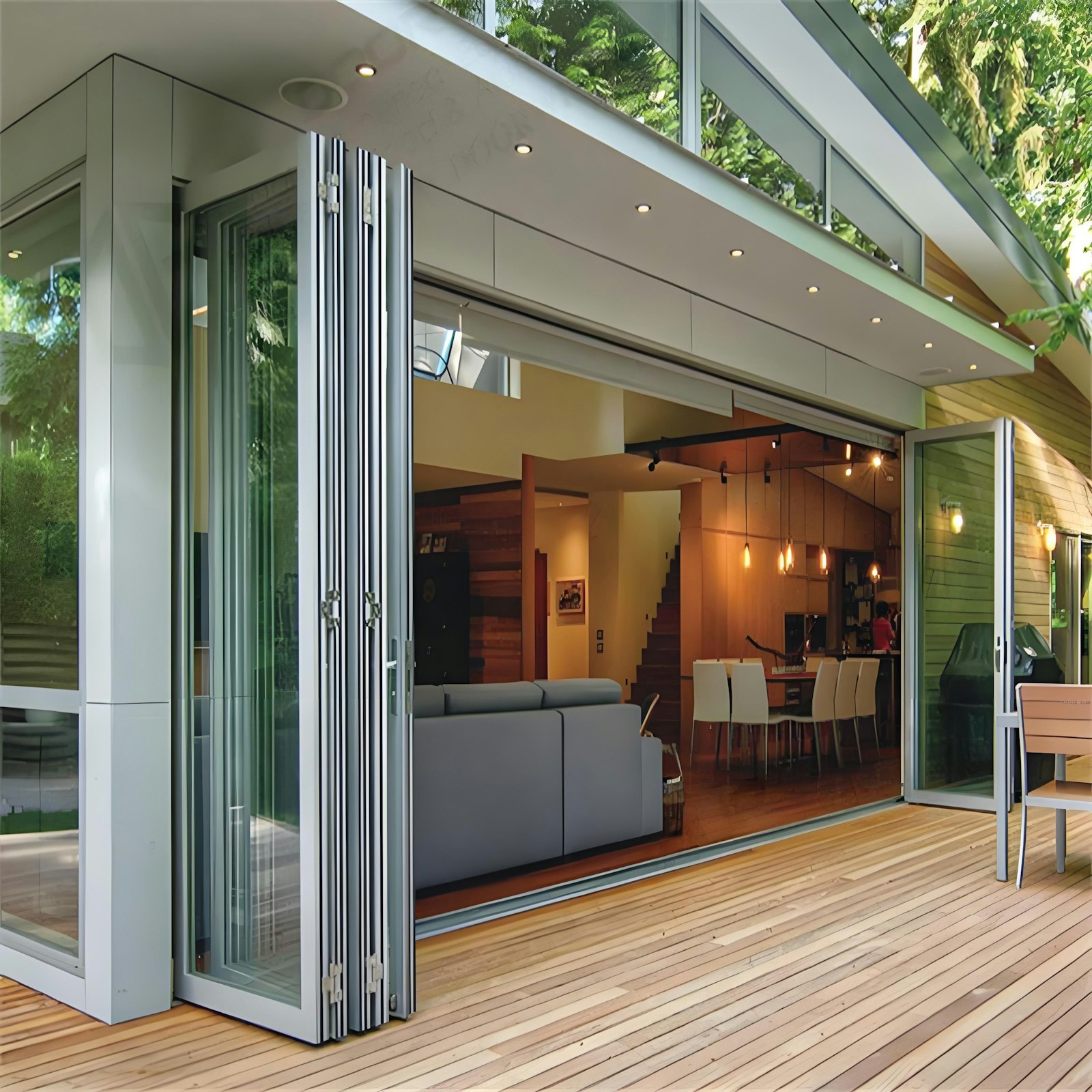 Sliding-folding doors